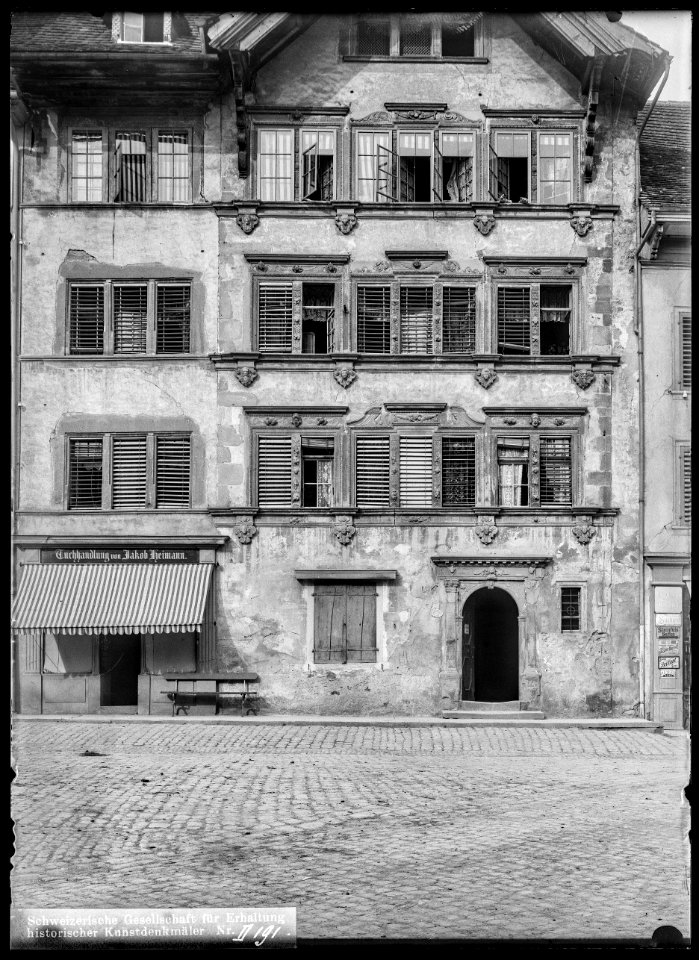 CH-NB - Sursee, Haus Beck, vue partielle extérieure - Collection Max van Berchem - EAD-6775