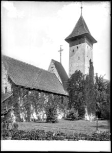 CH-NB - Thun, Kirche Scherzligen, vue partielle extérieure - Collection Max van Berchem - EAD-9464