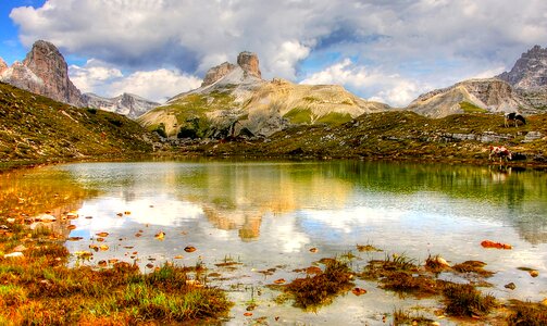 South tyrol alpine alpine panorama