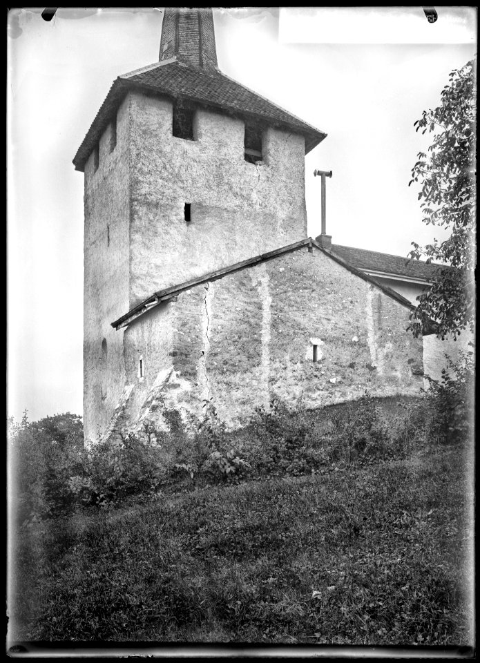 CH-NB - Trélex, Eglise, vue partielle - Collection Max van Berchem - EAD-7561
