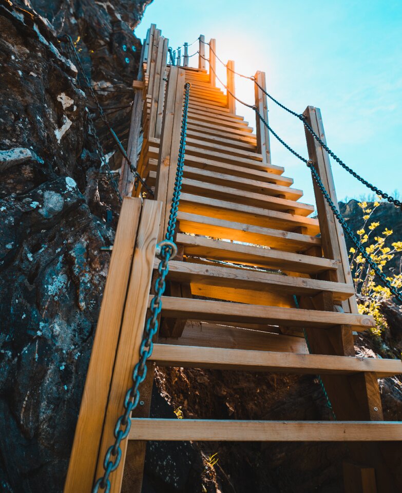 Fykantrappa far steep