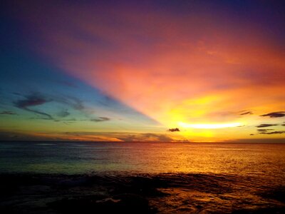 Kenting sea sunset photo