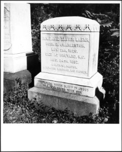 CH-NB - USA, Charleston-SC- Grabsteine - Annemarie Schwarzenbach - SLA-Schwarzenbach-A-5-11-287