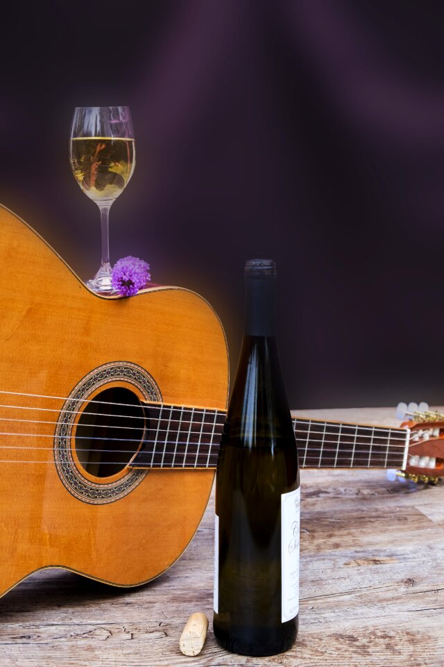 Wine glass wine bottle bottle