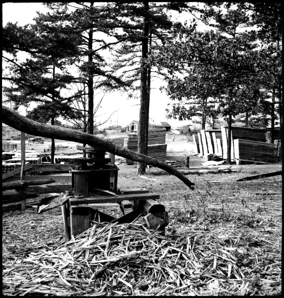 CH-NB - USA, Cumberland Mountains-TN- Sägerei - Annemarie Schwarzenbach - SLA-Schwarzenbach-A-5-09-041