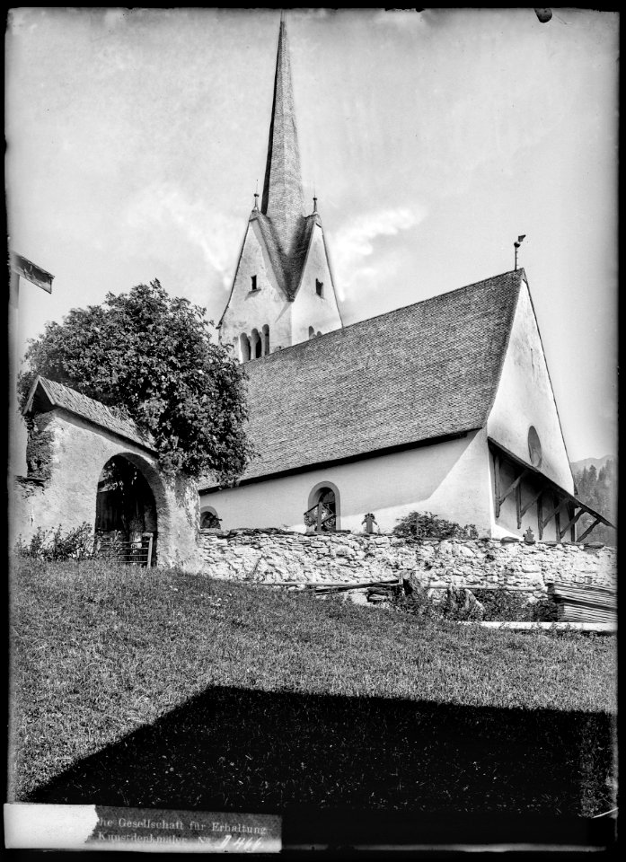 CH-NB - Valendas, Kirche, vue partielle extérieure - Collection Max van Berchem - EAD-7053
