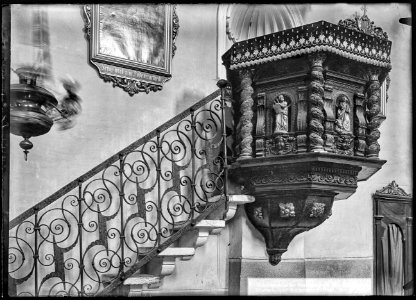 CH-NB - Visp, Burgerkirche Heilige Drei Könige, vue partielle intérieure - Collection Max van Berchem - EAD-8645