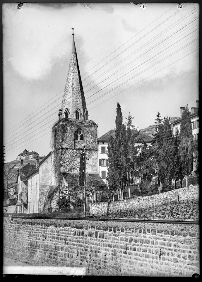 CH-NB - Villette, Eglise, vue d'ensemble - Collection Max van Berchem - EAD-7572