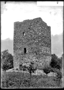 CH-NB - Zizers, Turm, vue partielle extérieure - Collection Max van Berchem - EAD-7056