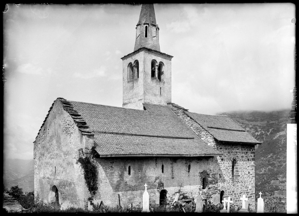 CH-NB - Vex, Eglise Saint-Sylve, vue partielle - Collection Max van Berchem - EAD-8643