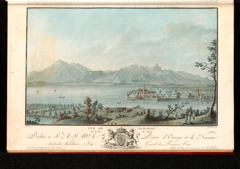 CH-NB - Vue de Schadau sur le Lac de Thun - Collection Gugelmann - GS-GUGE-219-45
