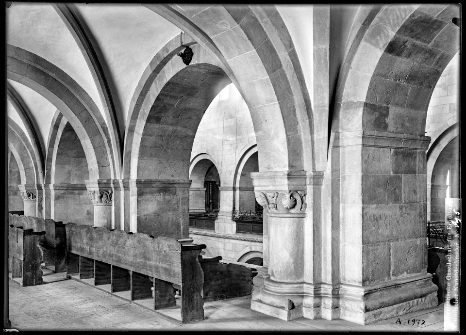 CH-NB - Zürich, Grossmünster, vue partielle intérieure - Collection Max van Berchem - EAD-6585
