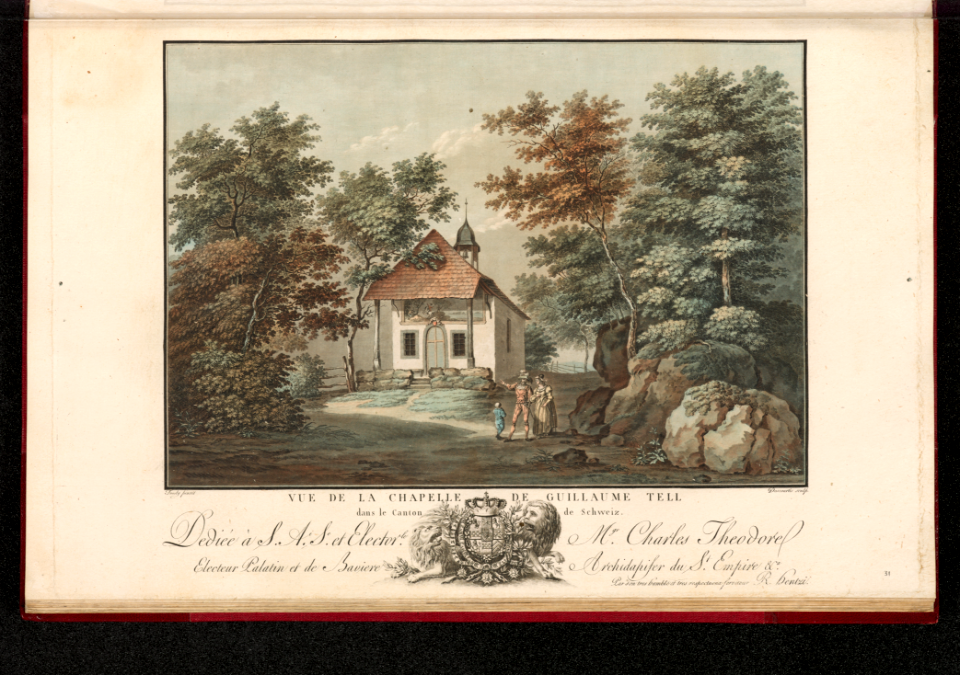 CH-NB - Vue de la chapelle de Guillaume Tell dans le Canton de Schweiz - Collection Gugelmann - GS-GUGE-219-95
