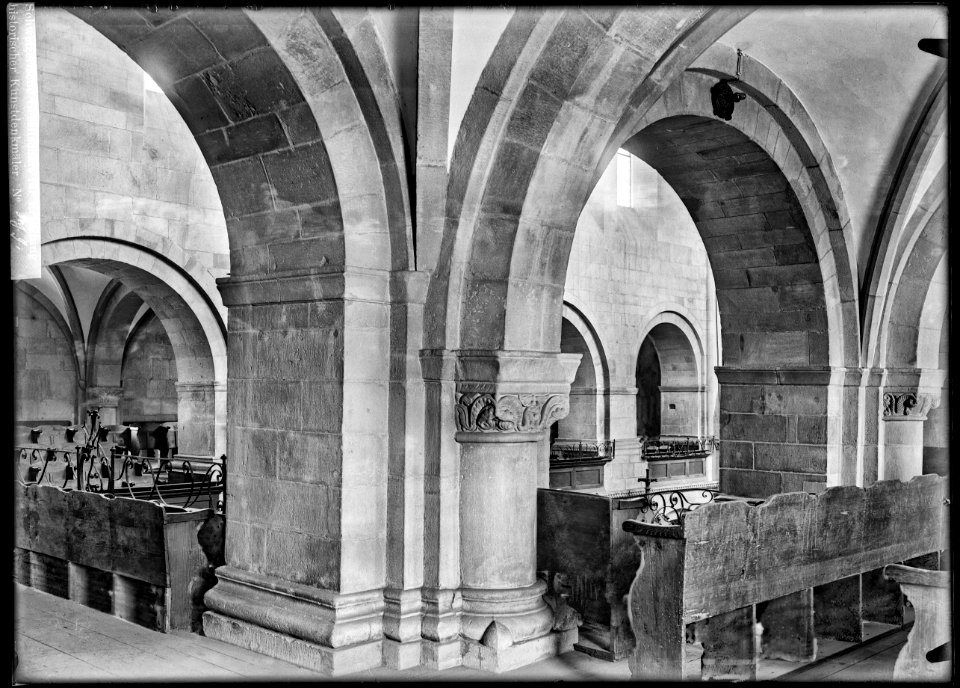 CH-NB - Zürich, Grossmünster, vue partielle intérieure - Collection Max van Berchem - EAD-6589