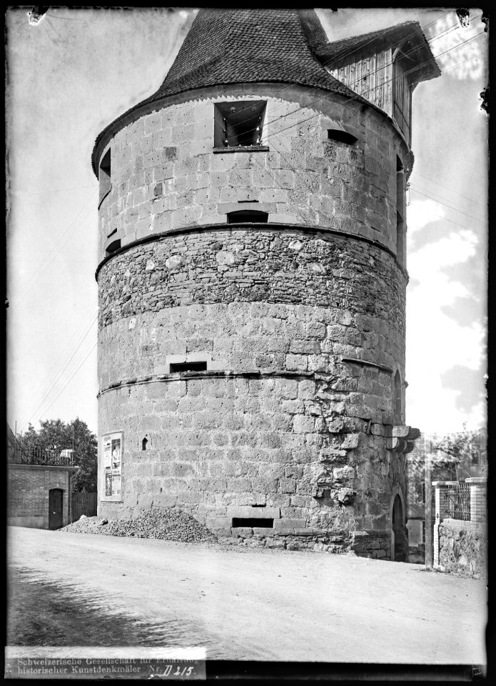 CH-NB - Zug, Kapuzinerturm, vue partielle - Collection Max van Berchem - EAD-6800