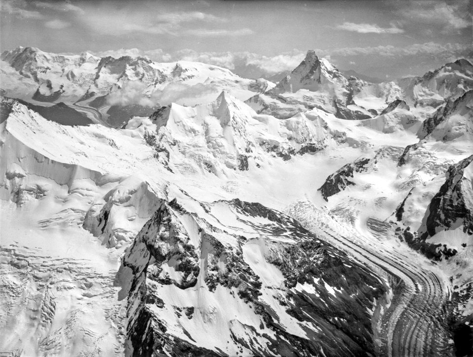 CH-NB - Walliser Alpen mit Matterhorn - Eduard Spelterini - EAD-WEHR-32054-B