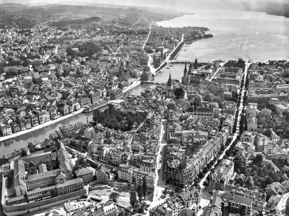 CH-NB - Zürich, Bahnhofstrasse und Rennweg - Eduard Spelterini - EAD-WEHR-32023-A