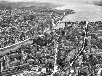 CH-NB - Zürich, Bahnhofstrasse und Rennweg - Eduard Spelterini - EAD-WEHR-32023-A