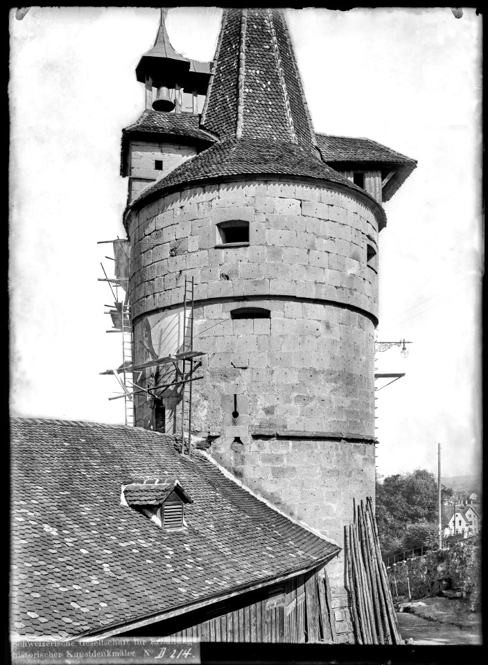 CH-NB - Zug, Kapuzinerturm, vue partielle - Collection Max van Berchem - EAD-6799