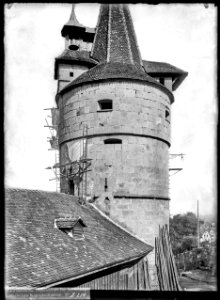 CH-NB - Zug, Kapuzinerturm, vue partielle - Collection Max van Berchem - EAD-6799