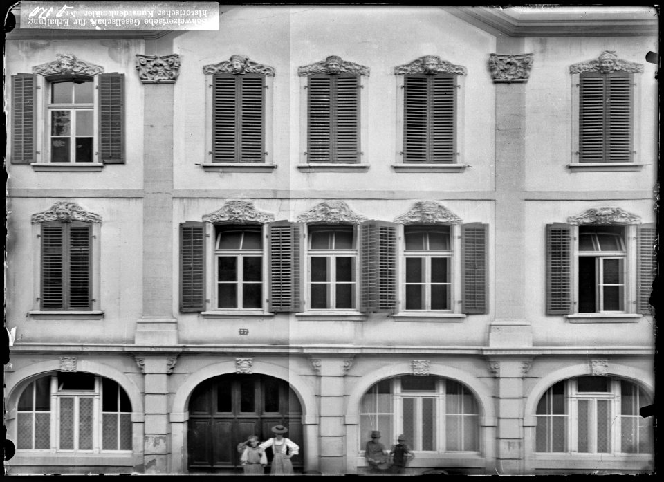 CH-NB - Zurzach, Haus, Fassade, vue partielle - Collection Max van Berchem - EAD-7107