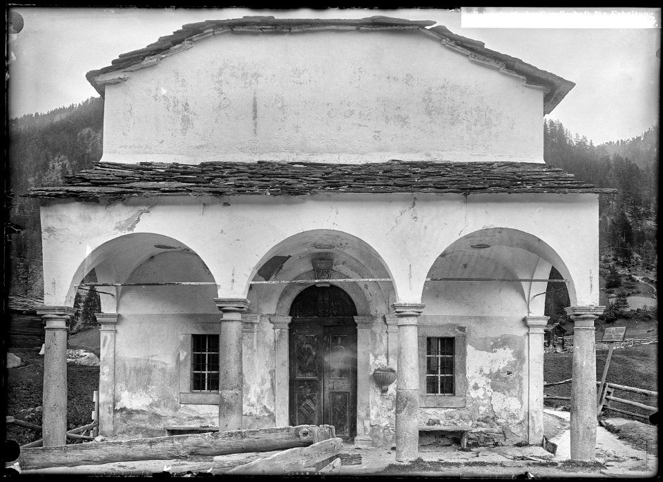 CH-NB - Zermatt, Kapelle Zur Heiligen Familie, vue partielle - Collection Max van Berchem - EAD-8654
