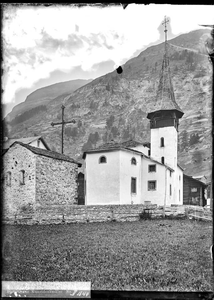 CH-NB - Zermatt, Kirche, vue partielle extérieure - Collection Max van Berchem - EAD-9467