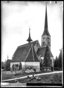 CH-NB - Zug, Kirche St. Oswald, vue d'ensemble extérieure - Collection Max van Berchem - EAD-6804