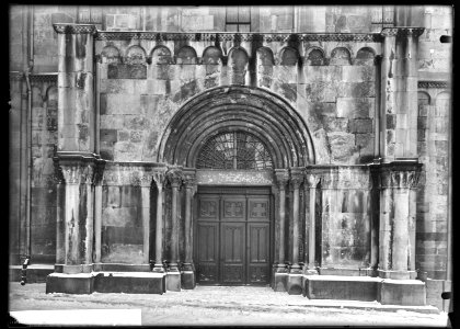 CH-NB - Zürich, Grossmünster, Portail, vue d'ensemble - Collection Max van Berchem - EAD-6581