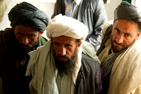 Chahar Asab Village elders discuss village improvement projects during development shura 120318-N-JC271-317