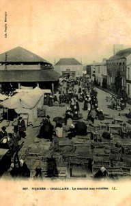 Challans Marché aux volailles dans les années 1900