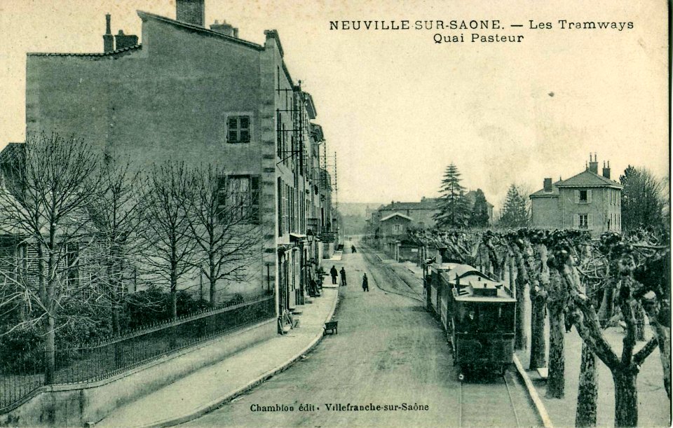 Chambon - NEUVILLE SUR SAONE - Les Tramways - Quai Pasteur