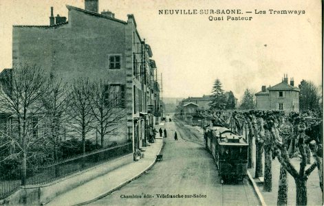Chambon - NEUVILLE SUR SAONE - Les Tramways - Quai Pasteur photo