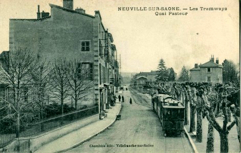 Chambon - NEUVILLE SUR SAONE - Les Tramways - Quai Pasteur