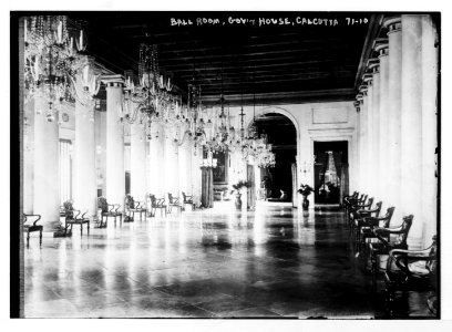 Chandeliered ballroom of government house, Calcutta, India LCCN2014680370