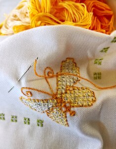 Cotton blanket embroidery thread stick needle