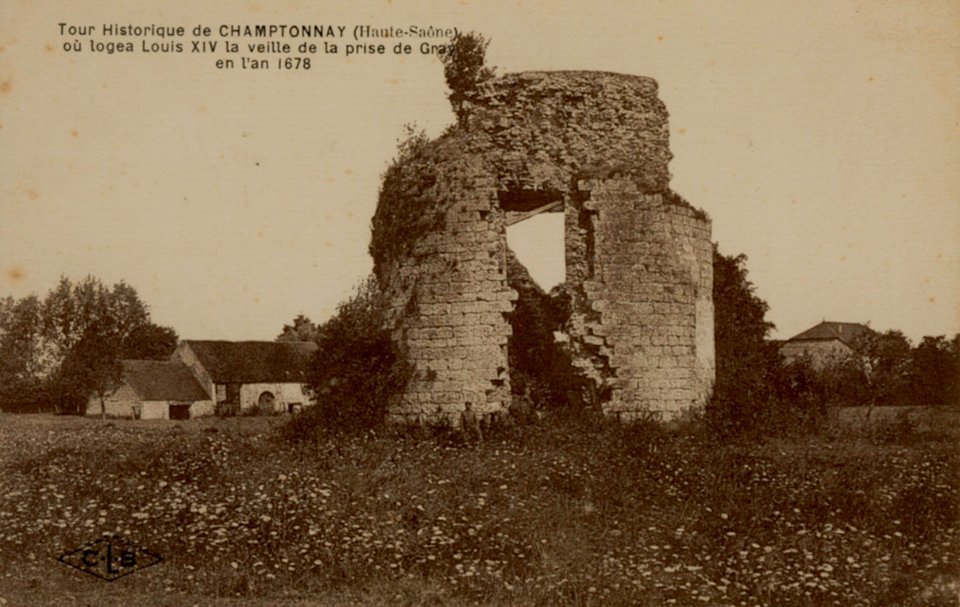 CHAMPTONNAY carte postale 1900 Tour de la Chapelle2