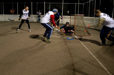 Championship floor hockey game 150303-N-GT589-067