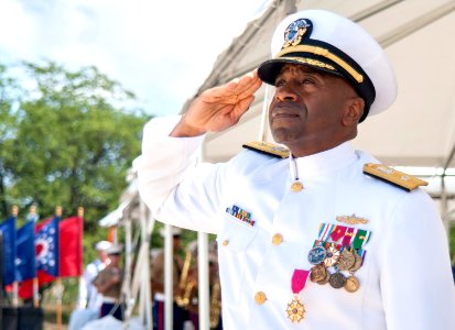 Change of command ceremony 130710-N-IU636-204