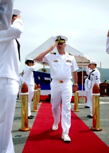 Change of command ceremony 130531-N-CG241-386