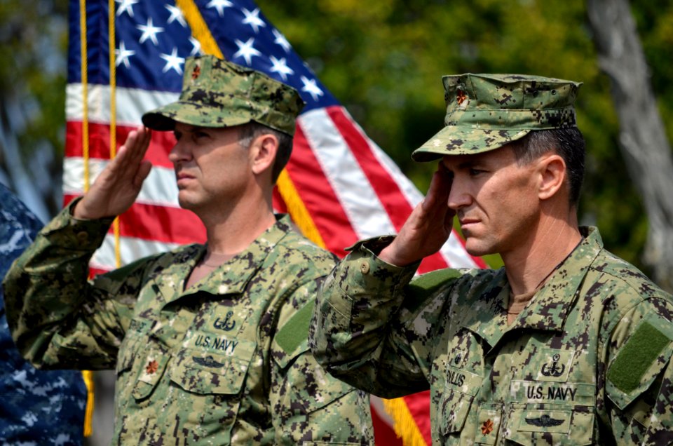 Change of command ceremony at Naval Amphibious Base Coronado 120608-N-FN215-113