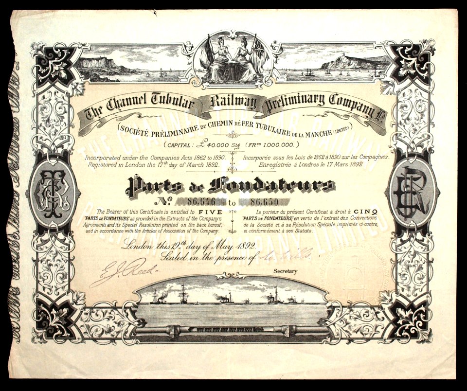Channel Tubular Railway 1892