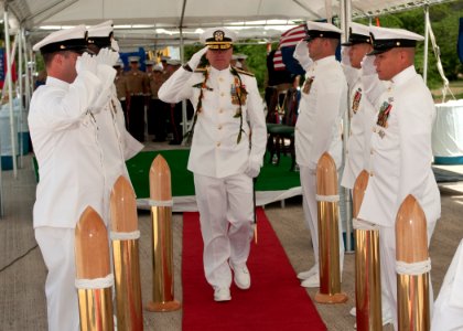 Change of command ceremony 130710-N-ZK021-003