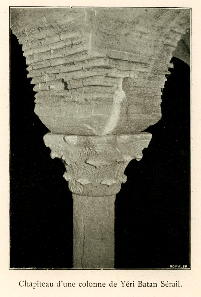 Chapiteau d'une colonne de Yéri Batan Sérail - Barth Hermann - 1913