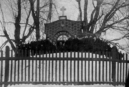 Chapel at Wulecka in Lwów road to January Uprising insurgents (-1905) photo