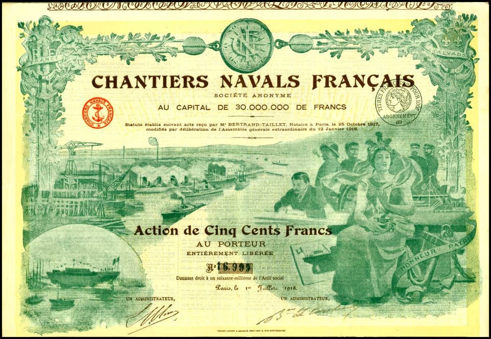Chantiers Navals Francais 1918