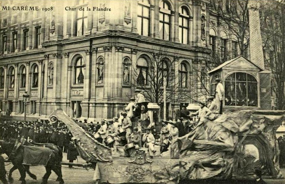 Char de la Flandre - Mi-Carême à Paris 1908
