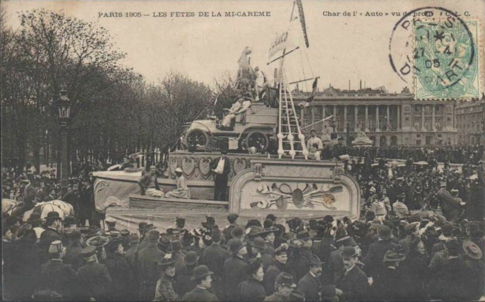 Char de l'Auto à la Mi-Carême 1905 à Paris