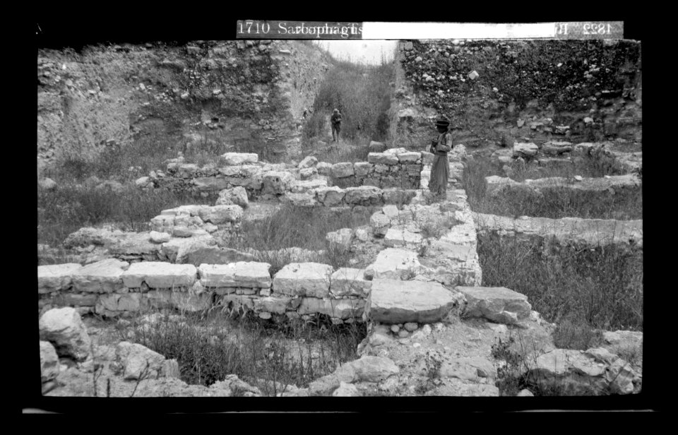 Characters and industries, etc. Ruins of dwellings, Ta'annak LOC matpc.22053