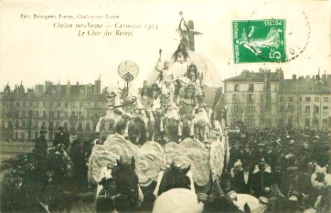 Char des Reines - Carnaval de Chalon-sur-Saône 1913 photo